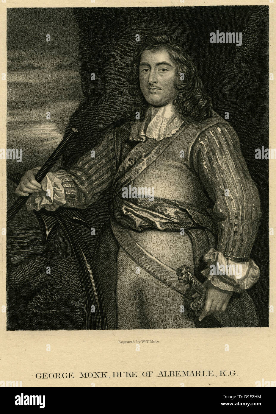 George Monk, Duke von Albermarle (1680-1670) englischer Soldat und Policitican. Stockfoto