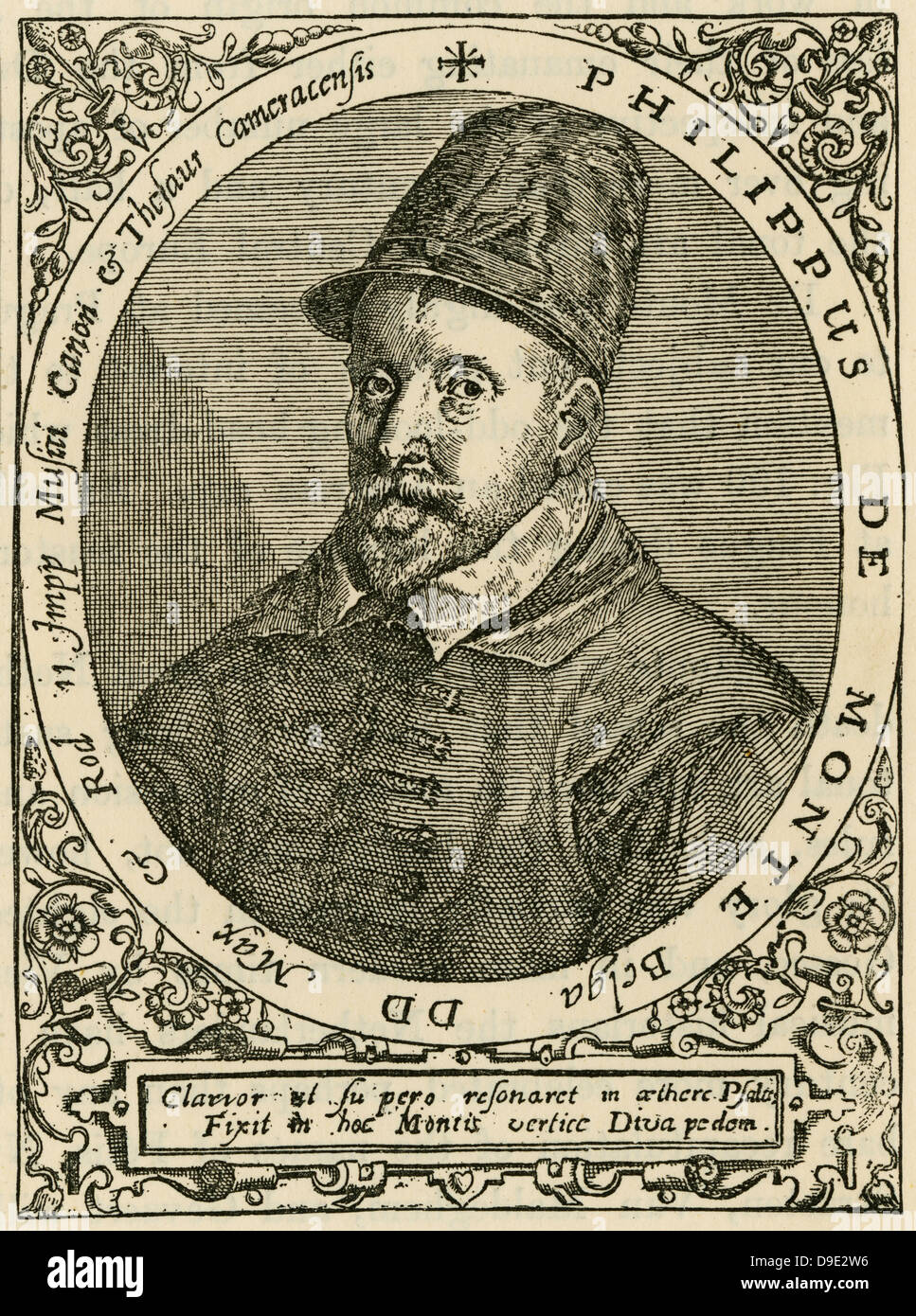 Philippe de Monte (1521-1603) Spätrenaissance flämischen Komponisten. Stockfoto