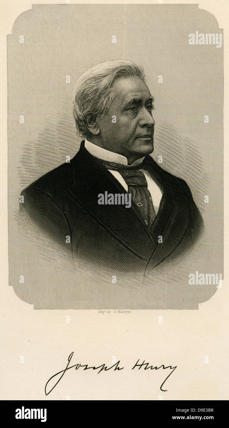 Joseph Henry (1797-1878), US-amerikanischer Geophysiker und Meteorologe. Stockfoto