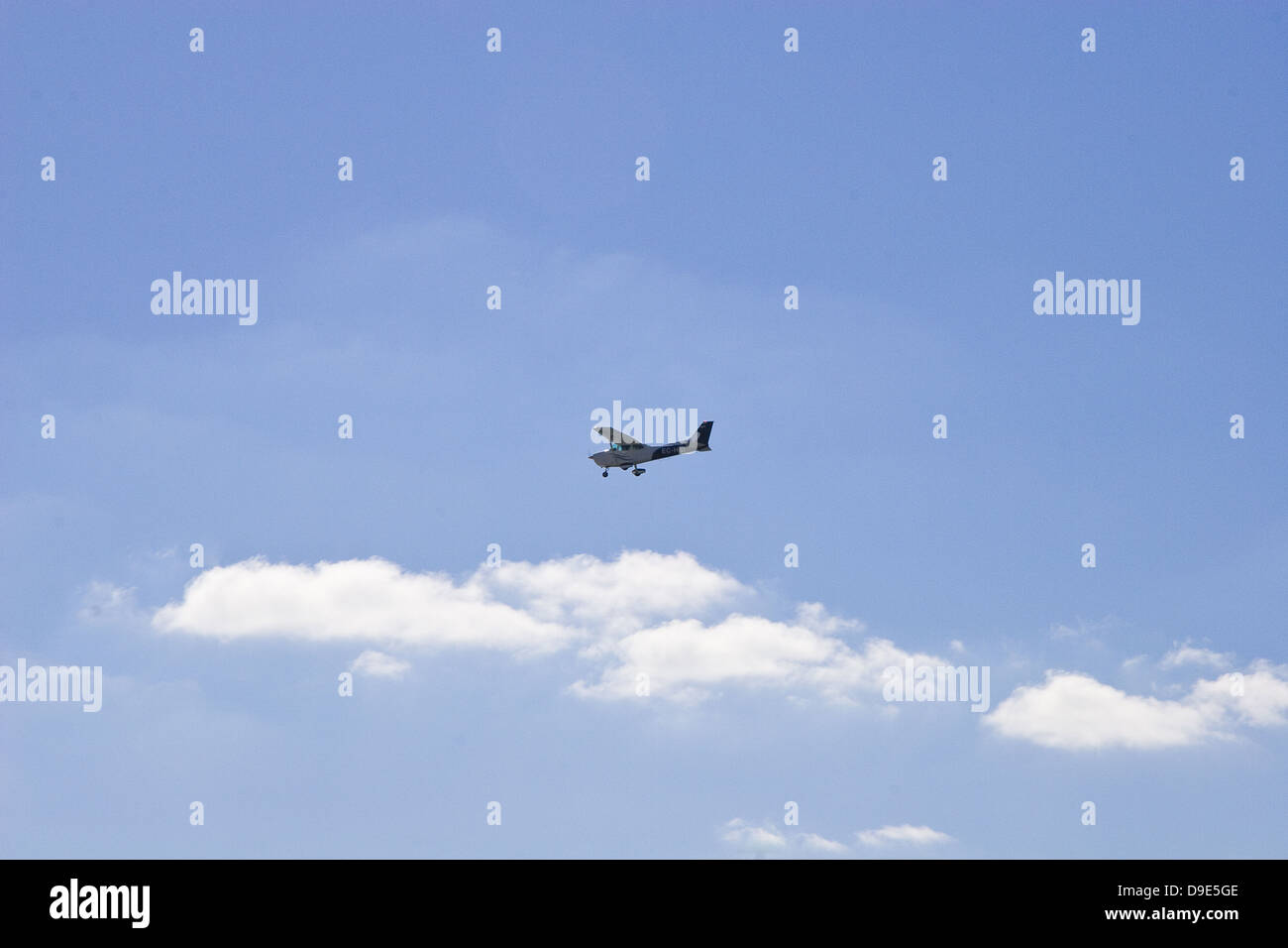 Flugzeug in der Luft Stockfoto