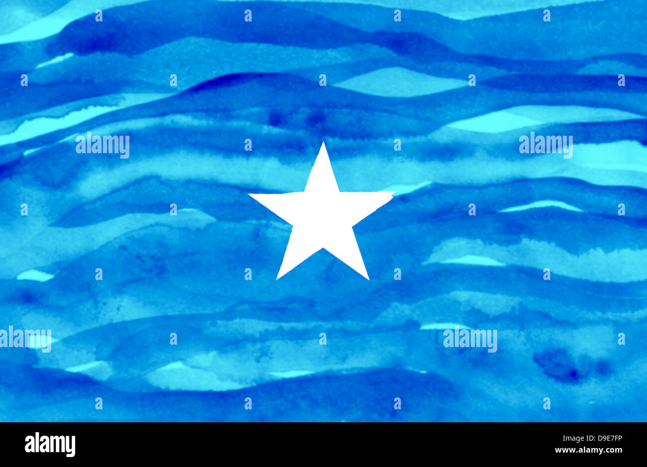 Gemalte Flagge Somalias Stockfoto