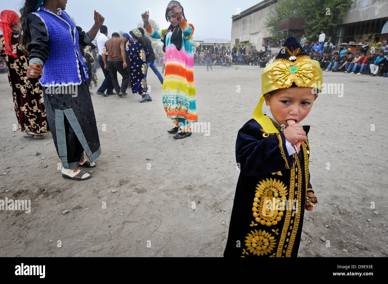 Zigeunerleben in Tadschikistan. Stockfoto