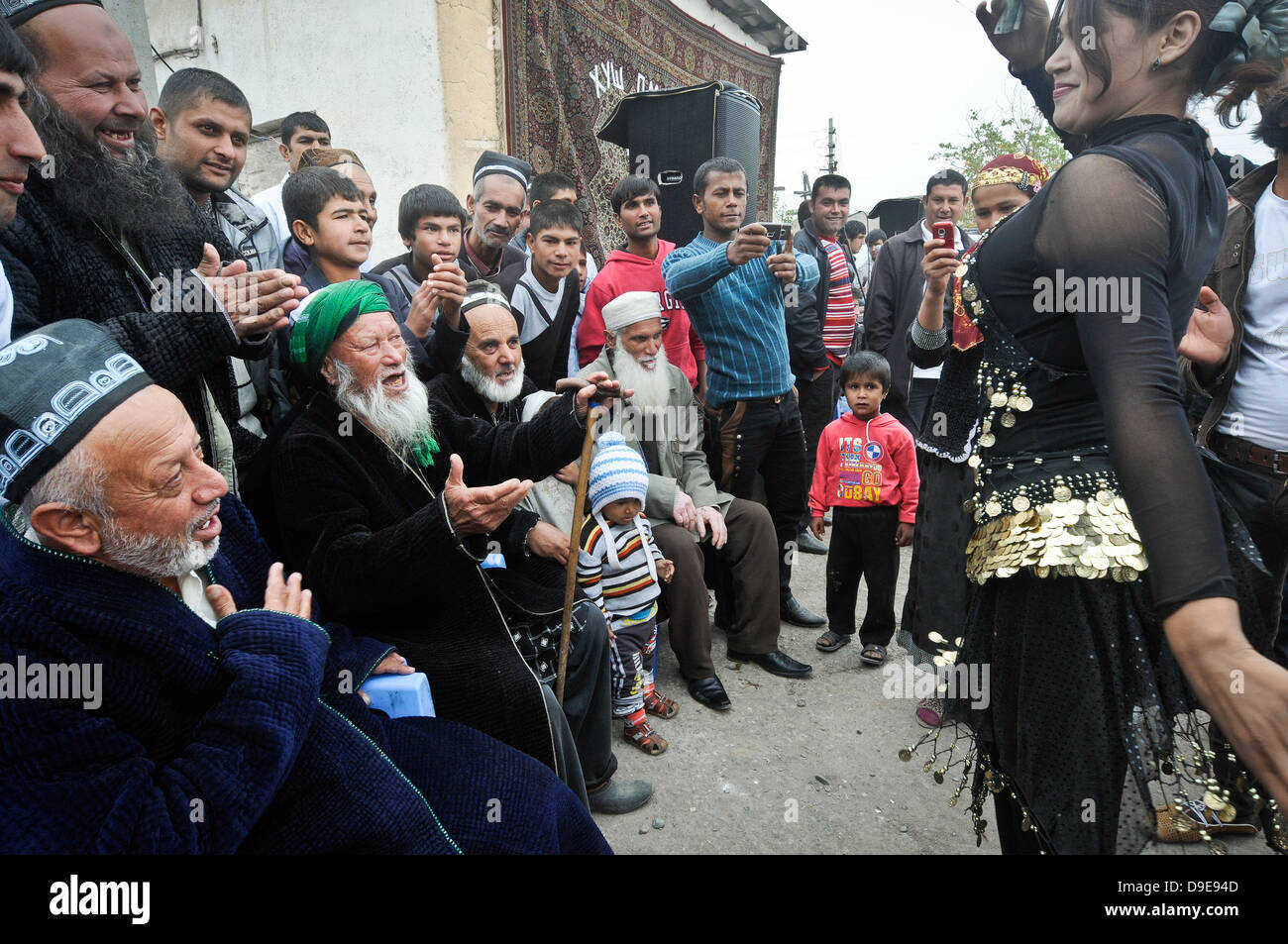 Zigeunerleben in Tadschikistan. Stockfoto