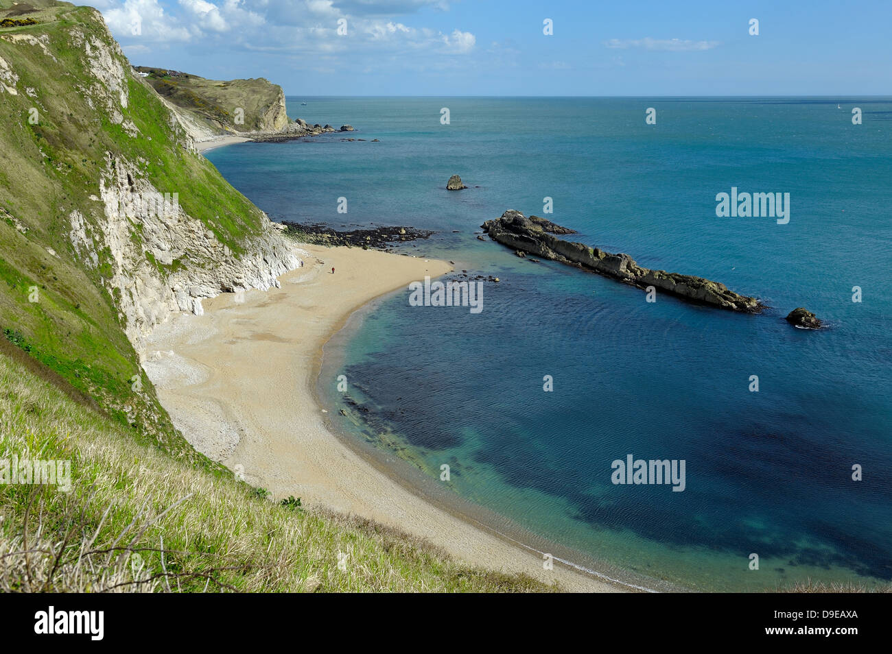 Mann o Krieg Bucht St. Oswald Bucht Dorset England UK Stockfoto