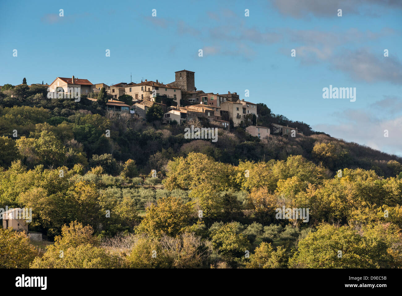 Bergdorf Lacoste, Hérault, Languedoc-Roussillon, Frankreich Stockfoto