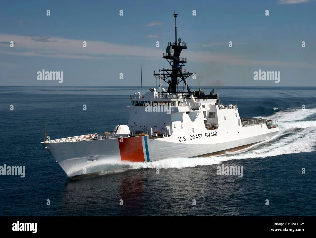 US Coast Guard Cutter Waesche in den Golf von Mexiko navigiert. Stockfoto