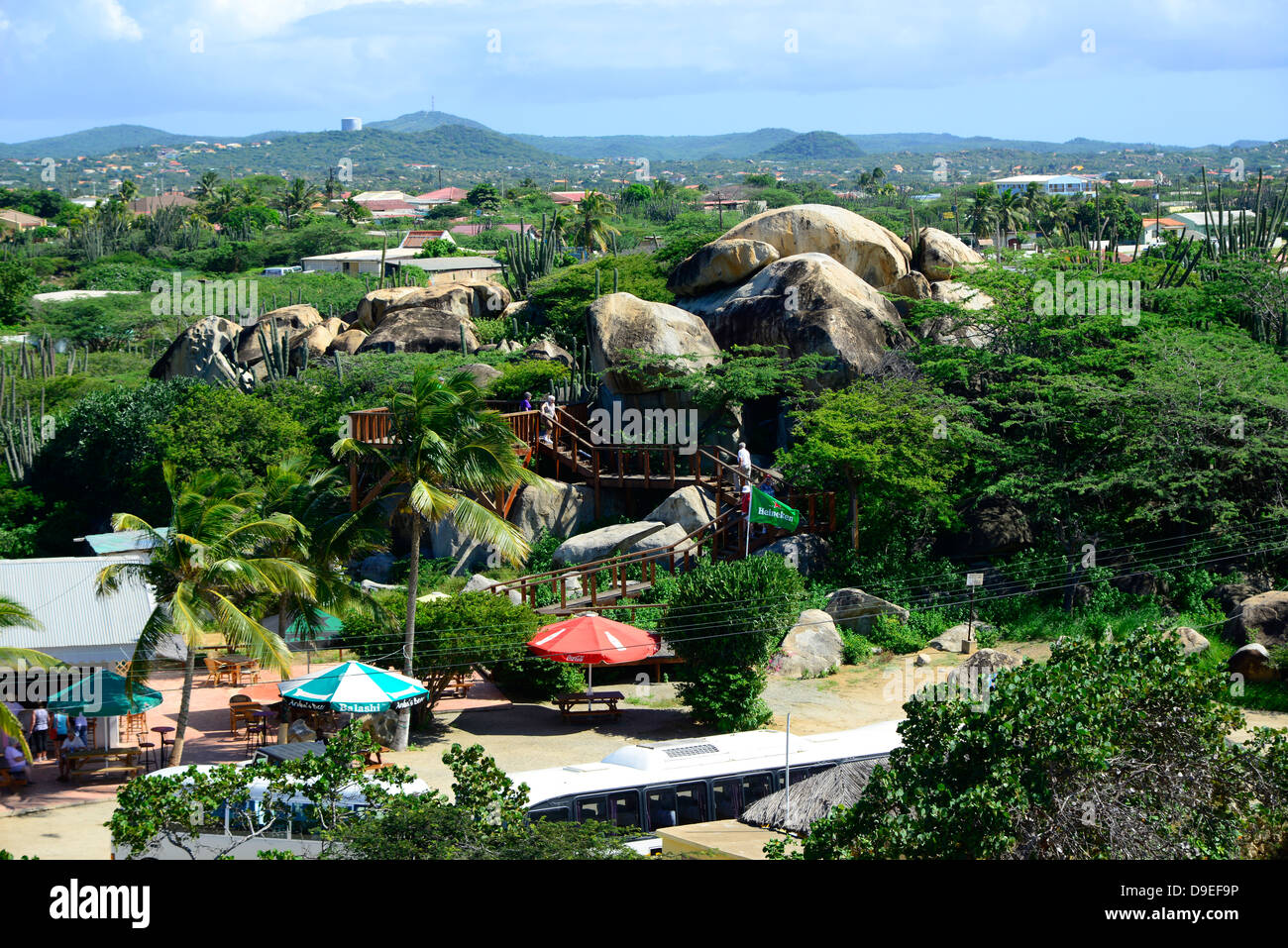 Ansicht von Casibari Park Aruba Hooiberg Netherland Antillen NA Karibik Stockfoto