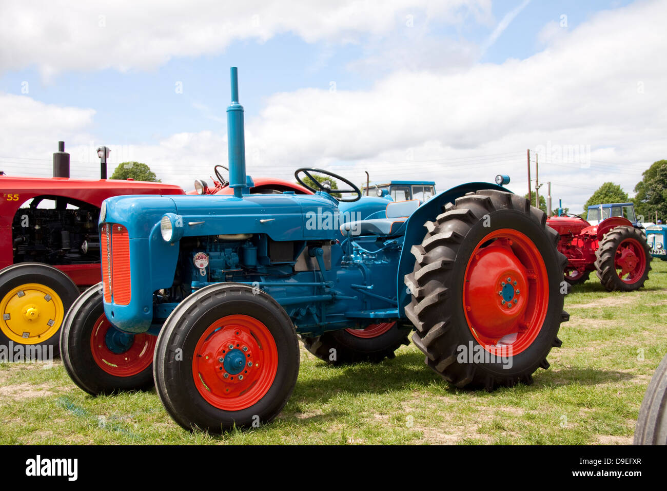 Fordson Dexta Traktor bei Shrewsbury Vintage Show Stockfoto