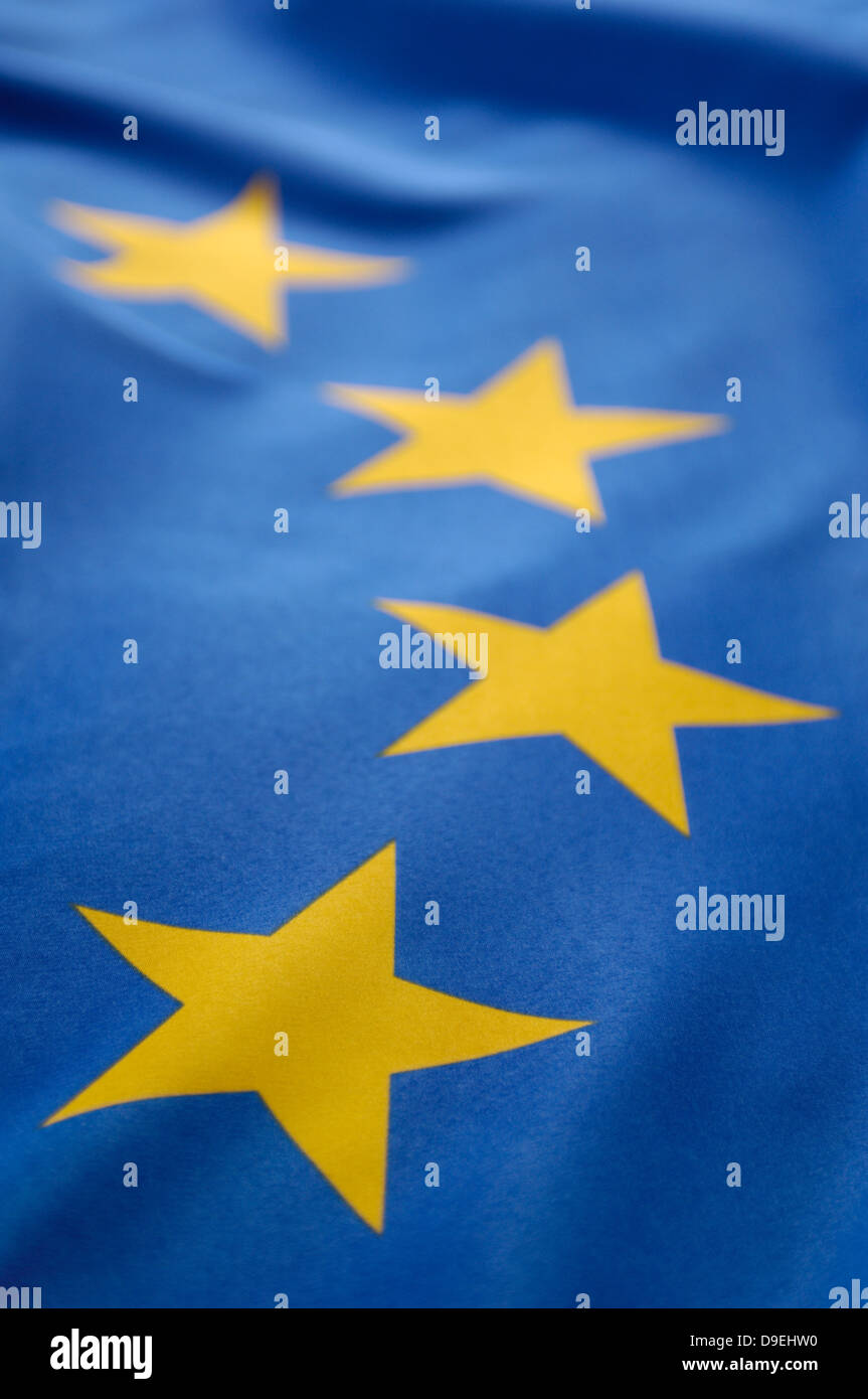 Flagge der EWG, Europa, Sterne, EG, Europäische Gemeinschaft Stockfoto