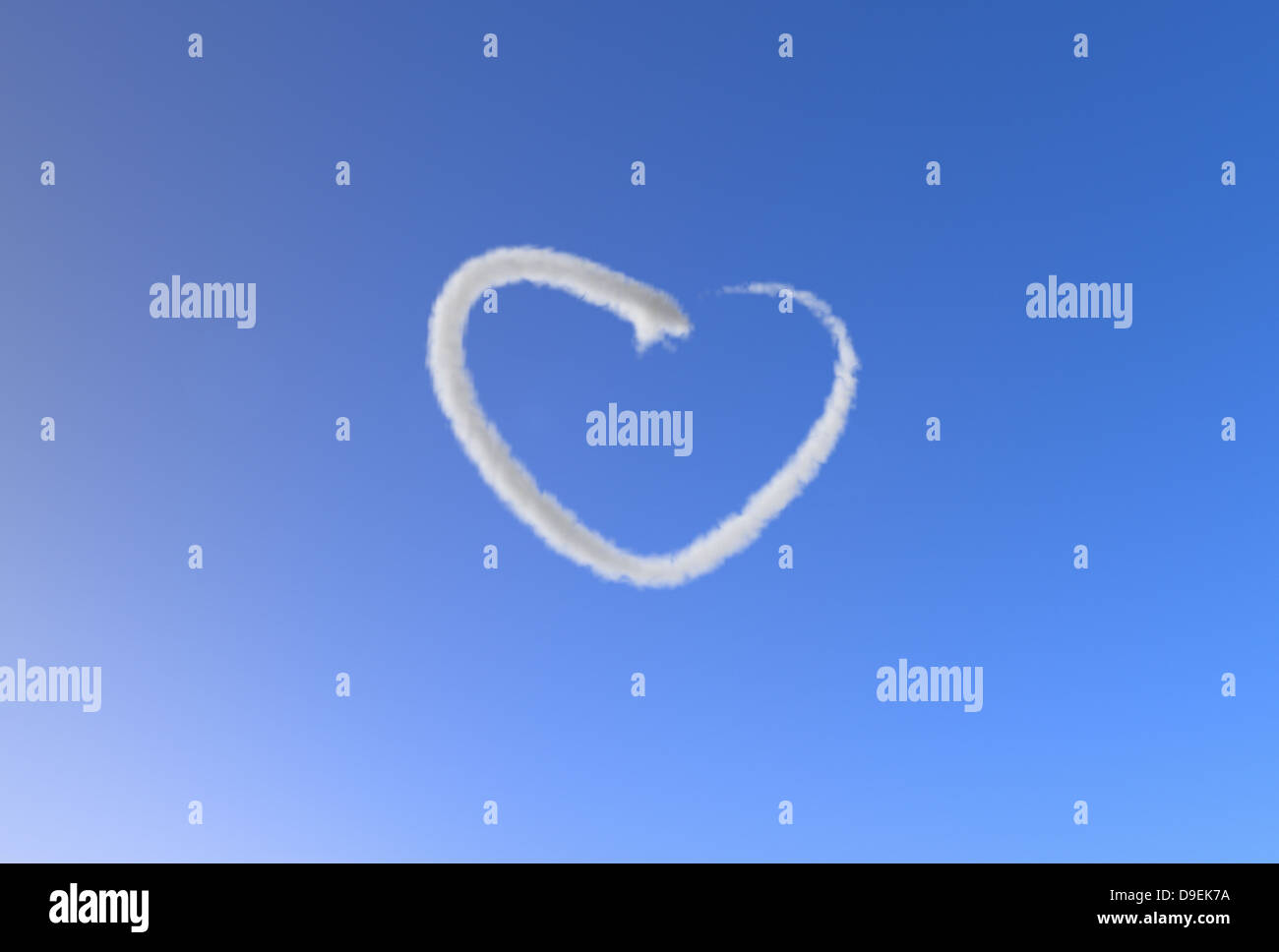 Schlangenförmigen Wolke Stockfoto