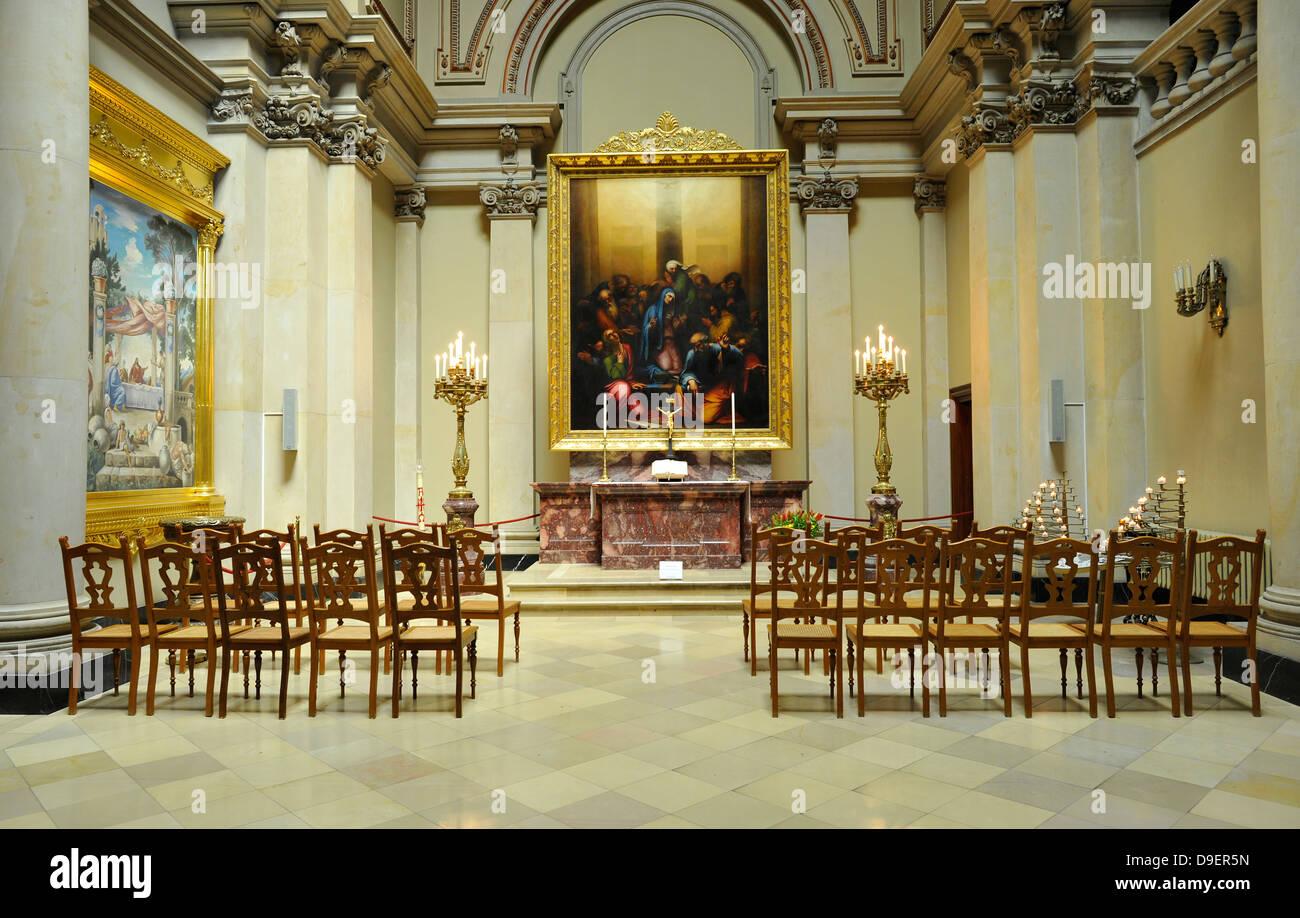 Indoor Foto Baptisterium, Traukapelle, Berliner Dom, UNESCO-Weltkulturerbe, auch obere Pfarrkirche und kreisförmig Stockfoto