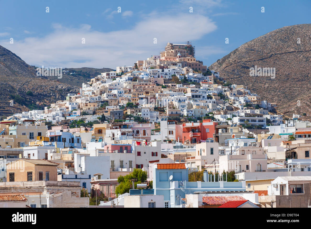 Ermoupolis auf Syros Insel in Griechenland Stockfoto