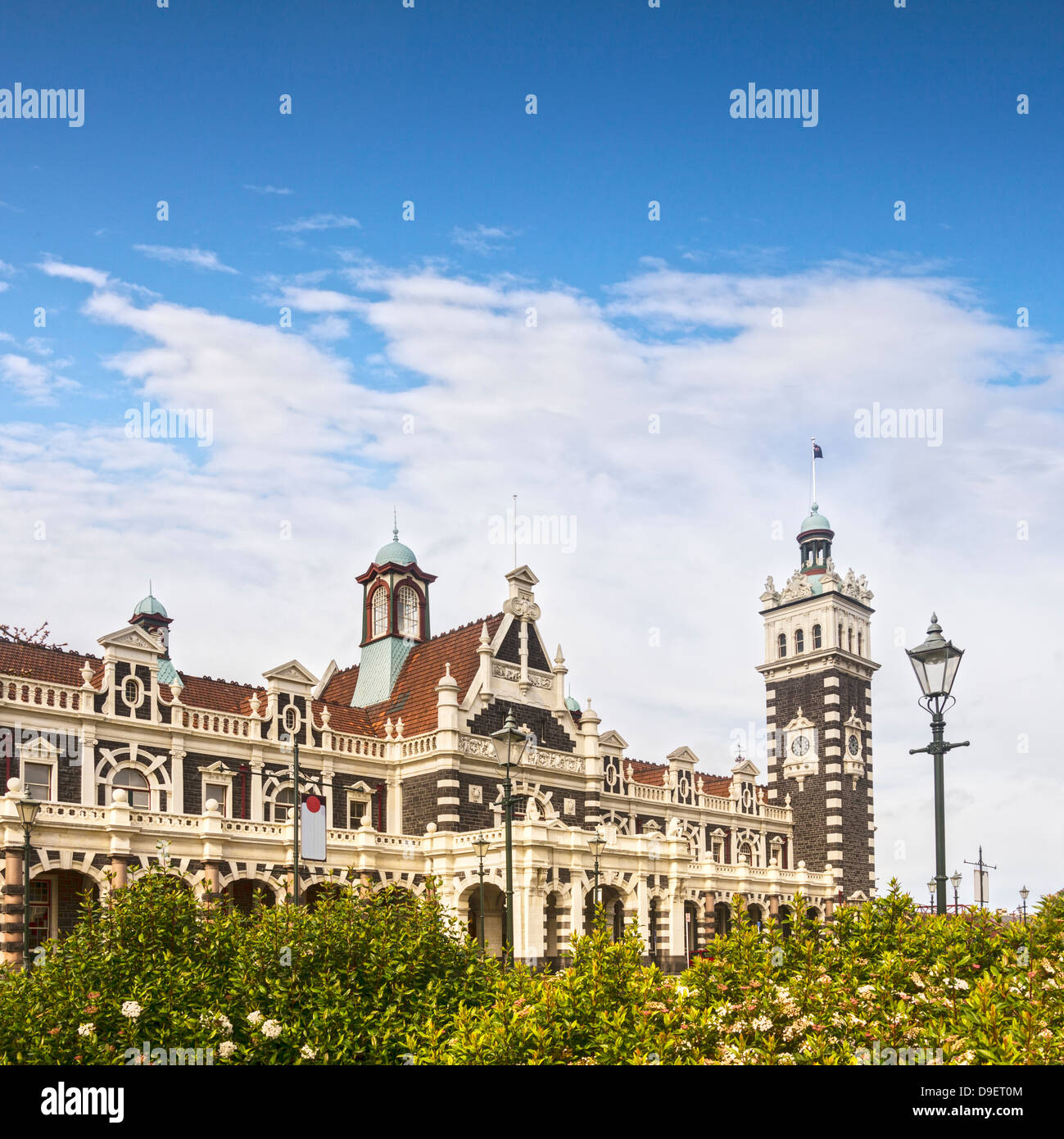 Dunedin Railway Station, Otago, Neuseeland, jetzt durch die Taieri Gorge Erhaltung Eisenbahn verwendet... Stockfoto