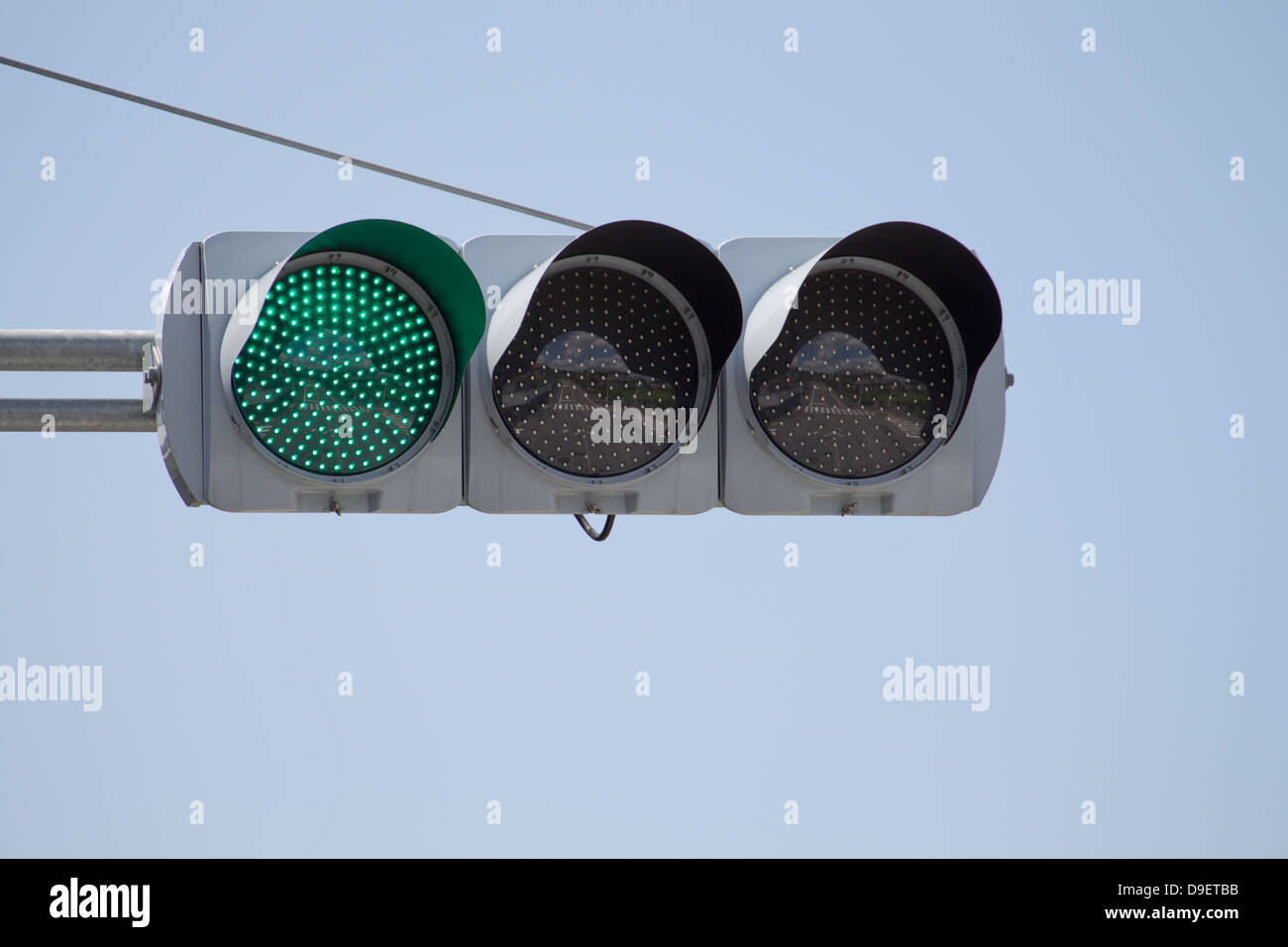 Grüne Ampel Stockfoto