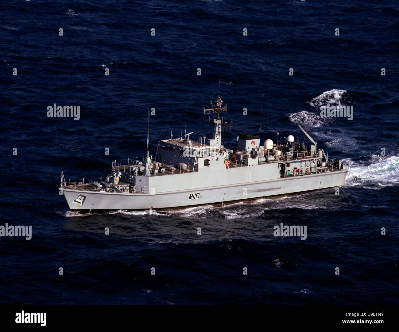 Die Royal Navy Mine Gegenmaßnahmen Schiff HMS Ramsey. Stockfoto