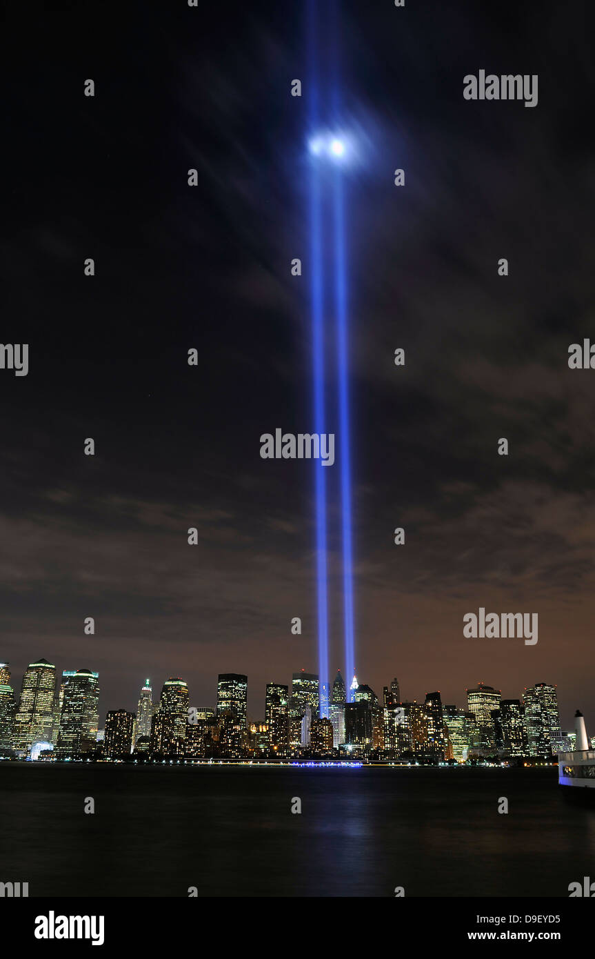 Die Tribute in Light Memorial. Stockfoto