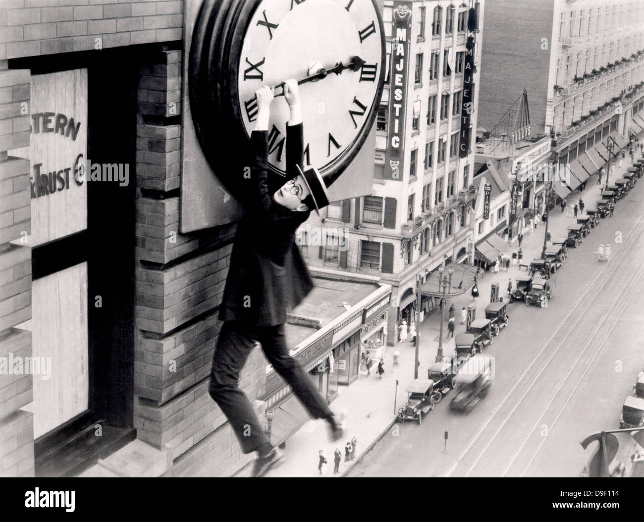 Harold Lloyd in Sicherheit letzte Stockfoto