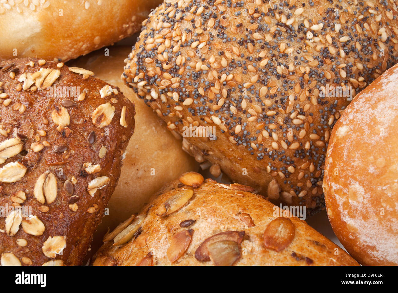 Frische Brötchen, frische Brötchen Stockfoto