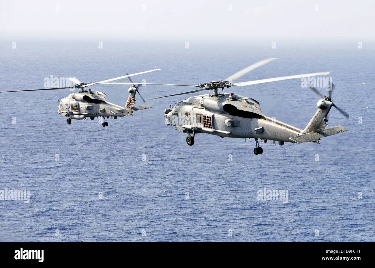 5. Januar 2012 - eine luftgestützte Änderung des Befehls in der Himmel über dem Südchinesischen Meer. Stockfoto