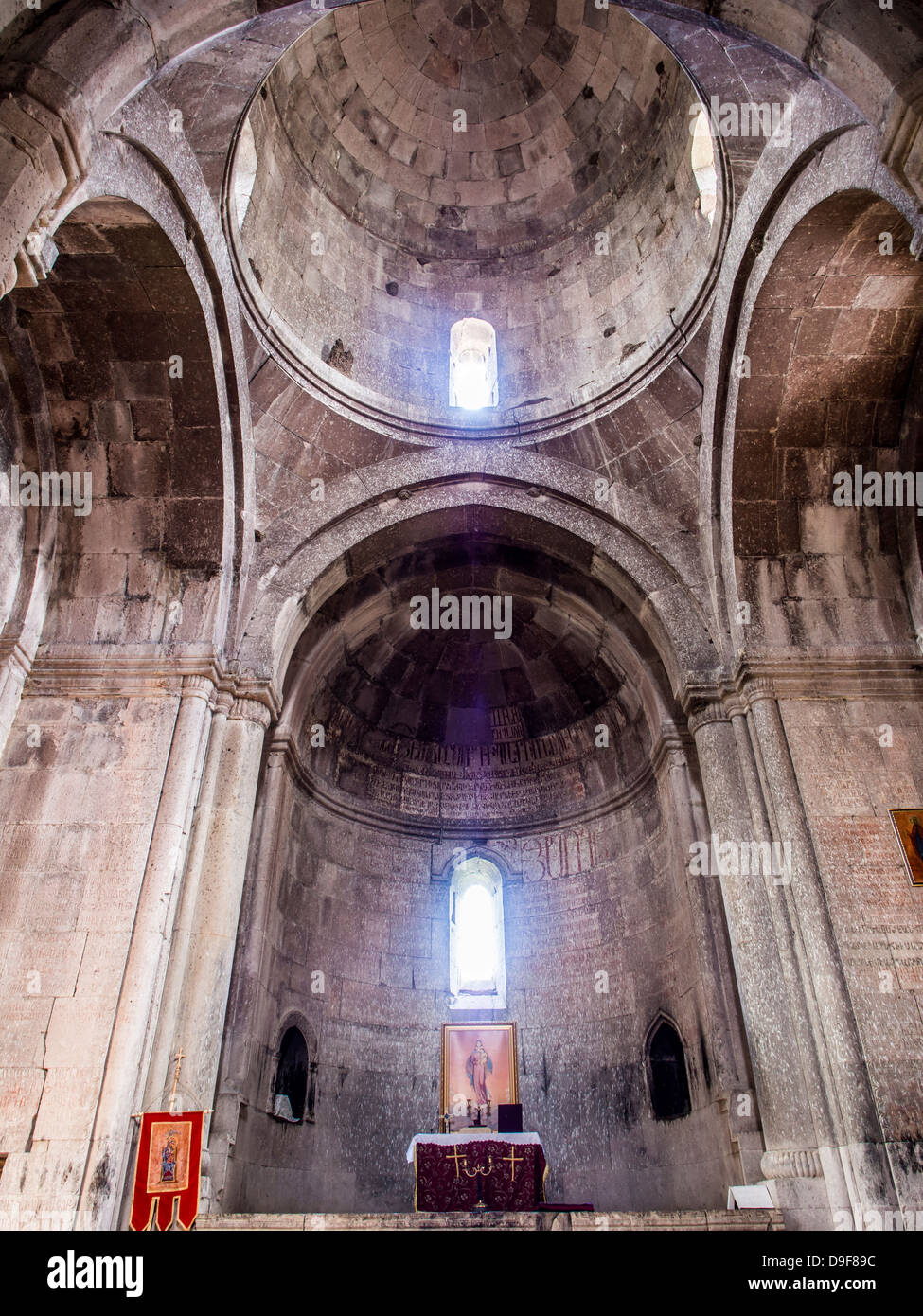 Altar des Klosters Goshavank in Gosh, Armenien. Stockfoto