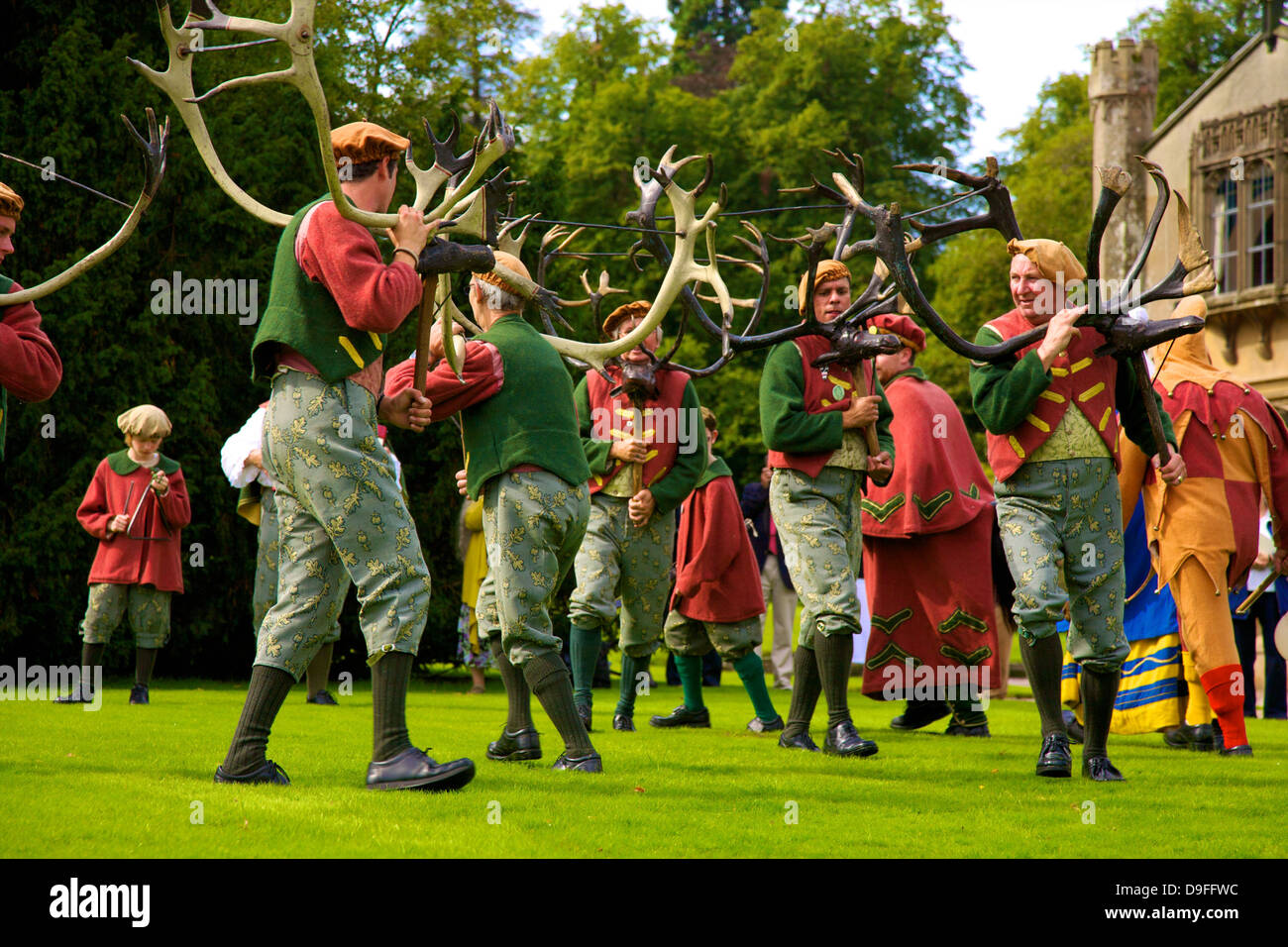 Äbte Bromley Horn Dance, Äbte Bromley, Staffordshire, England, Vereinigtes Königreich Stockfoto