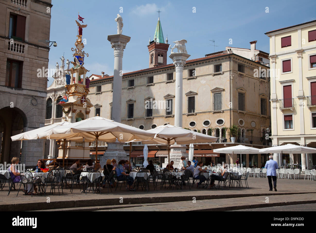 Piazza dei Signori, Vicenza, UNESCO World Heritage Site, Veneto, Italien Stockfoto