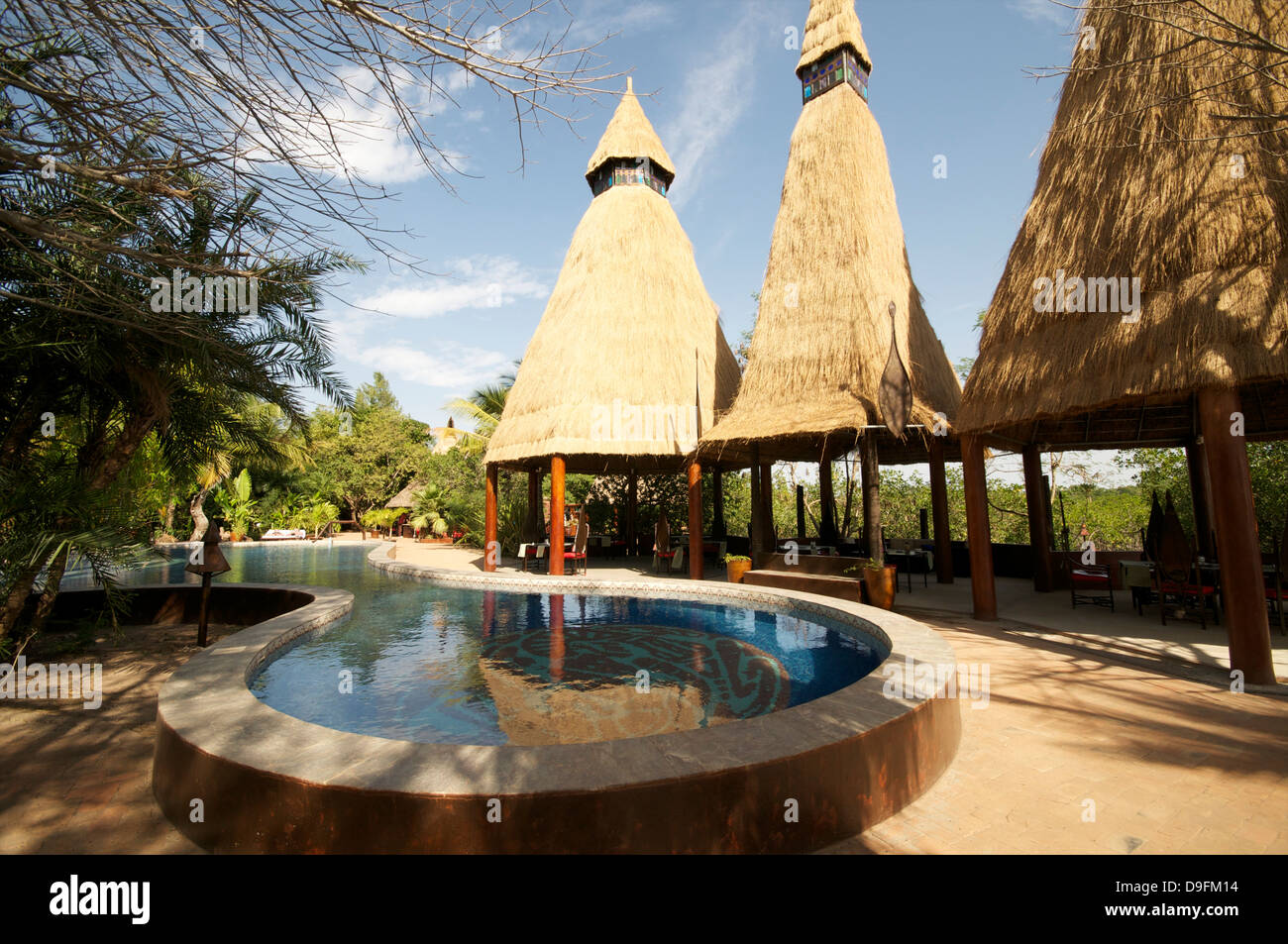 Mandina Lodge, Makasutu Wald in der Nähe von Banjul, Gambia, Westafrika, Afrika Stockfoto