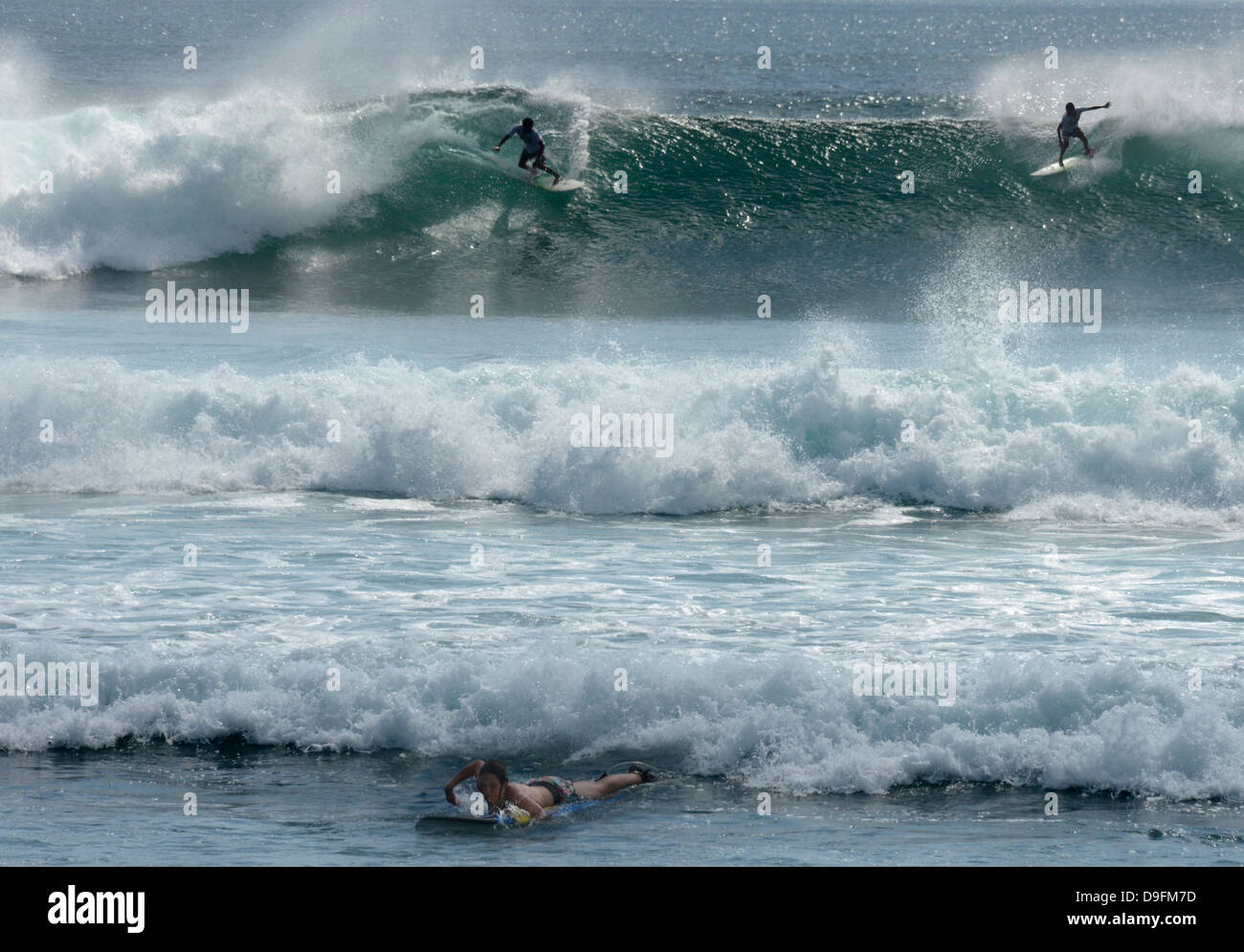 Surfen, Bali, Indonesien, Südostasien Stockfoto