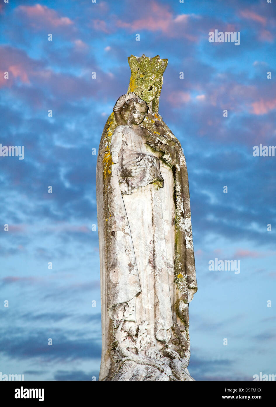 Unsere Liebe Frau von Penrhys Statue, Rhondda Tal, Glamorgan, Wales, UK Stockfoto