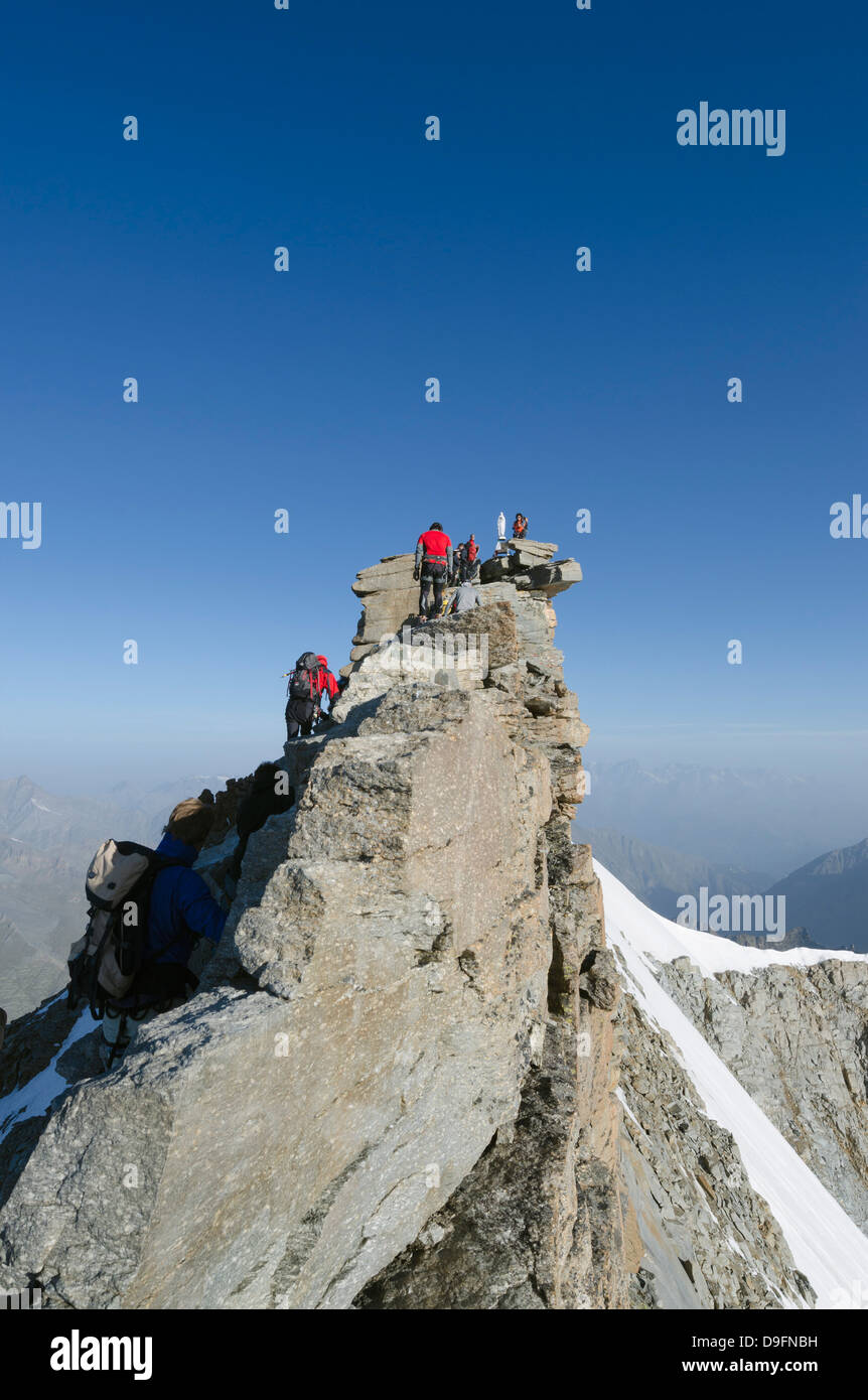 Gran Paradiso, 4061m, der höchste Gipfel ganz in Italien, Nationalpark Gran Paradiso, Aosta-Tal, Italienische Alpen, Italien Stockfoto