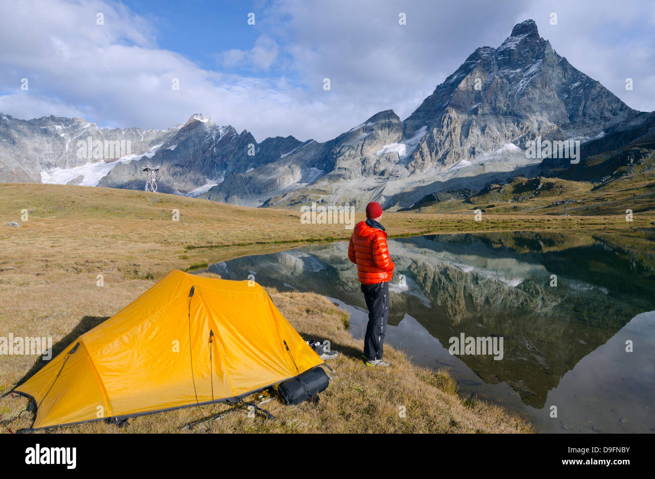 Monte Cervino (Matterhorn), Breuil-Cervinia, Aosta-Tal, Italienische Alpen, Italien Stockfoto