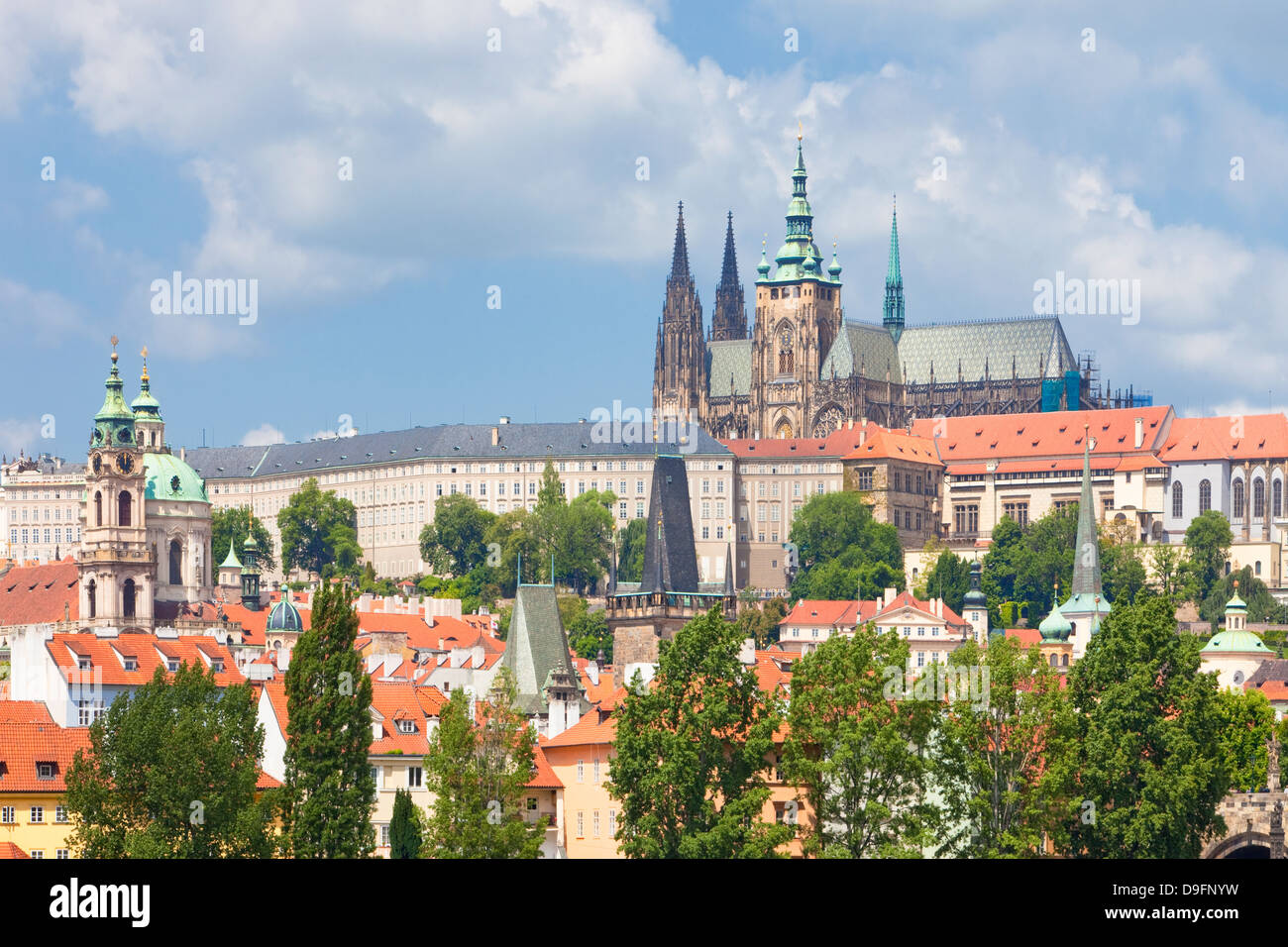Tschechische Republik, Prag - st. Nikolaus-Kirche, Burg Hradschin, st.-Veits-Dom Stockfoto