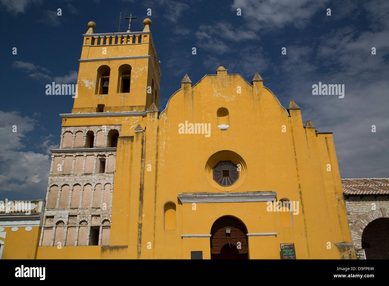 Tempel von Santo Domingo, gegründet im Jahre 1556, Comitán, Chiapas, Mexiko Stockfoto