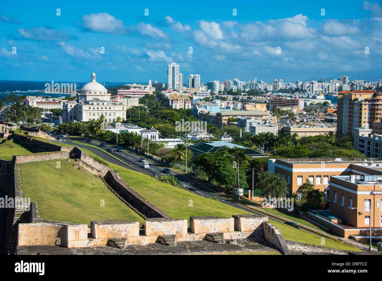 San Felipe del Morro, UNESCO-Weltkulturerbe, San Juan, Puerto Rico, Karibik, Caribbean Stockfoto