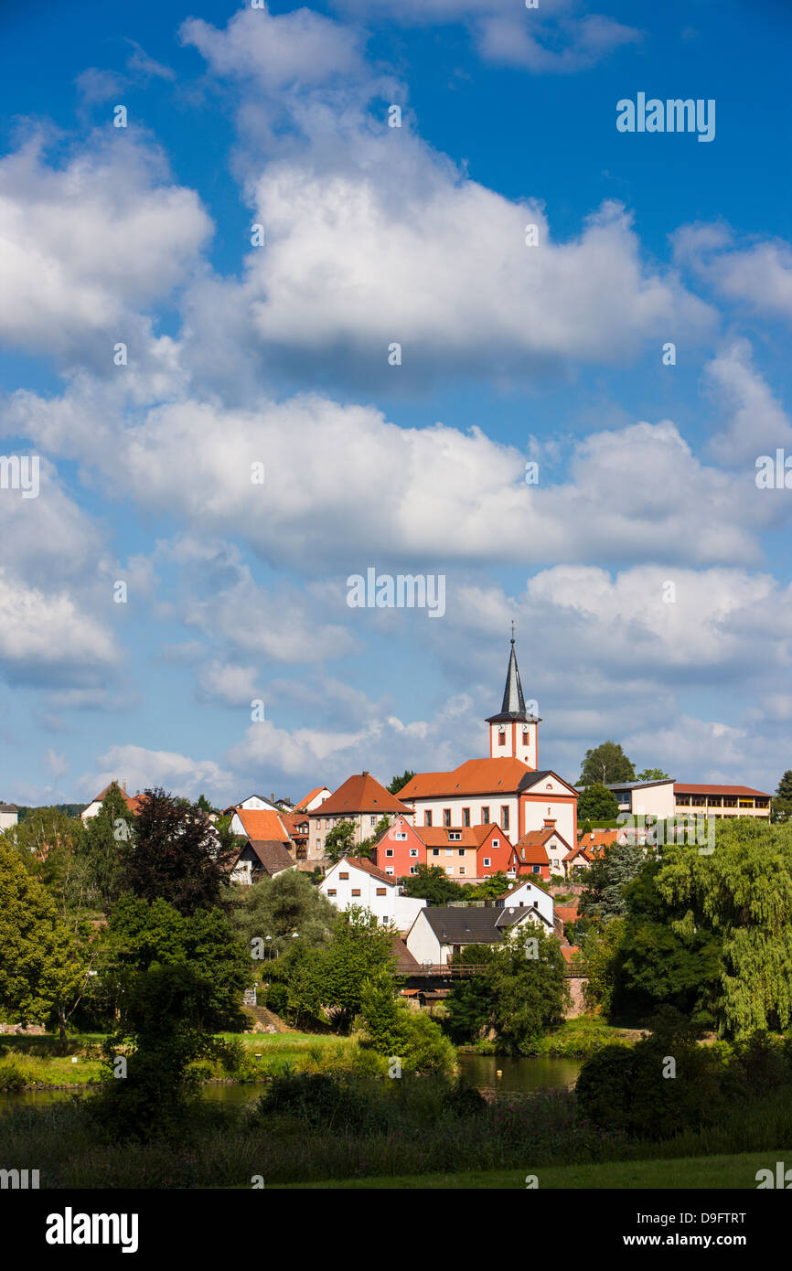 Die Stadt Wertheim im Maintal, Franken, Bayern, Deutschland Stockfoto