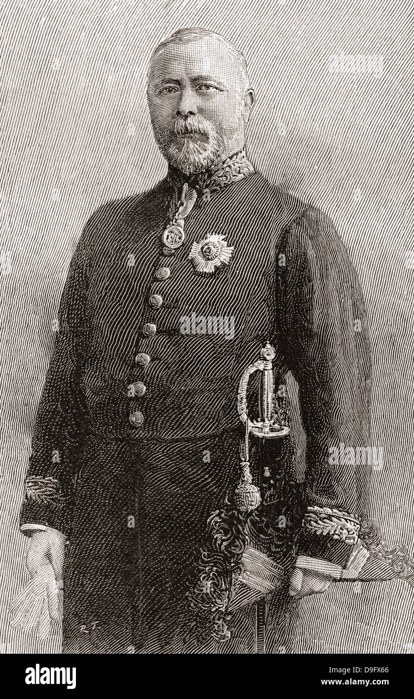 Sir William Henry White, 1845 –1913. Britisches Kriegsschiff Designer und Chief Konstruktor in der Admiralität. Stockfoto