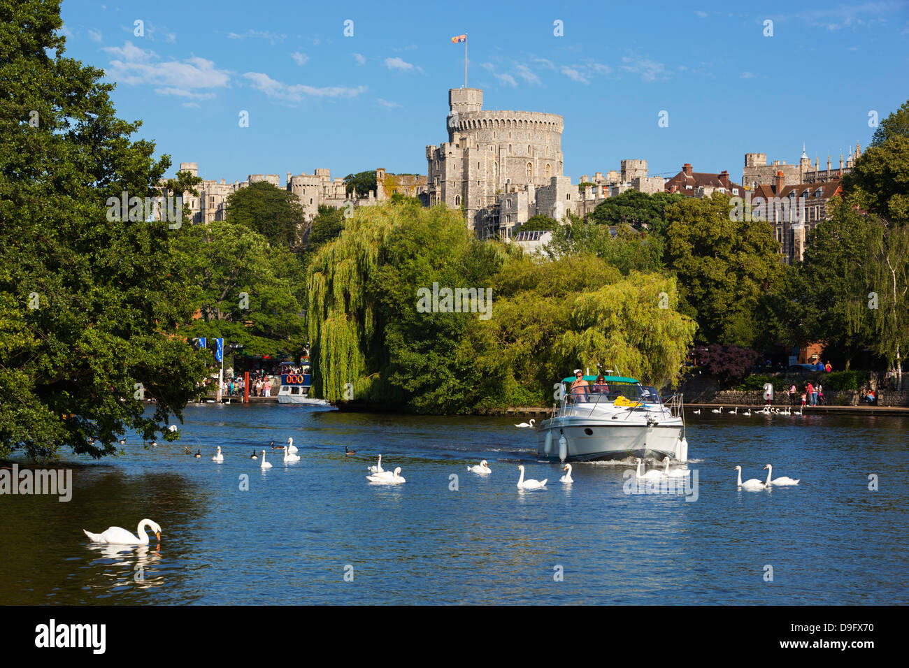 Windsor Castle und Themse, Windsor, Berkshire, England, Vereinigtes Königreich Stockfoto