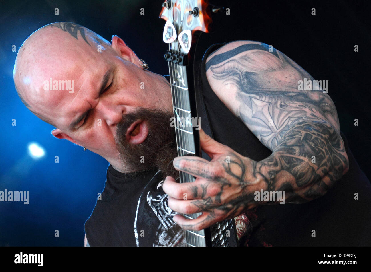 Kerry King von Slayer der 2011 Soundwave Festival in Bonython Park Adelaide, Australien - 06.03.11 Stockfoto