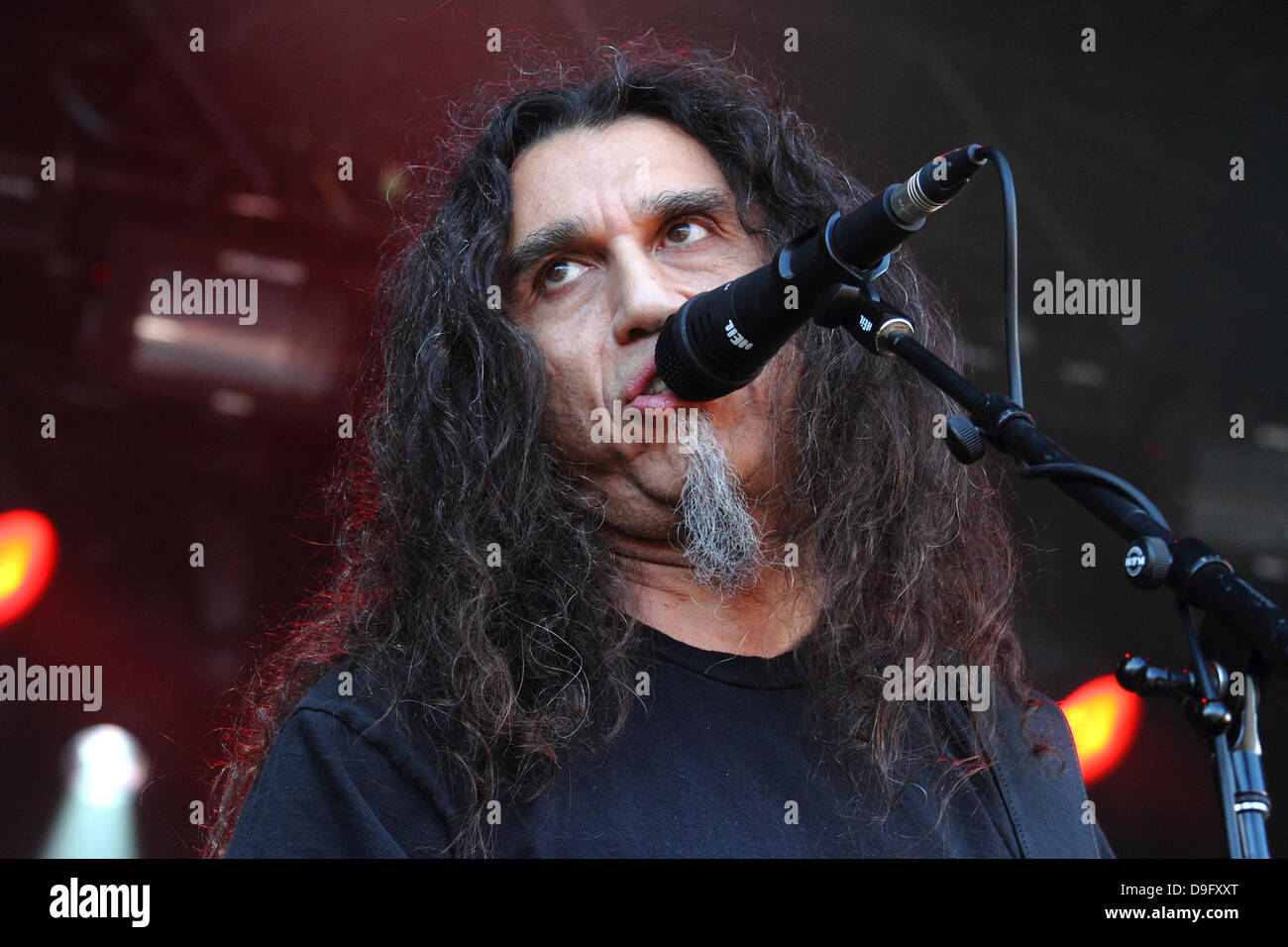 Tom Araya von Slayer der 2011 Soundwave Festival in Bonython Park Adelaide, Australien - 06.03.11 Stockfoto