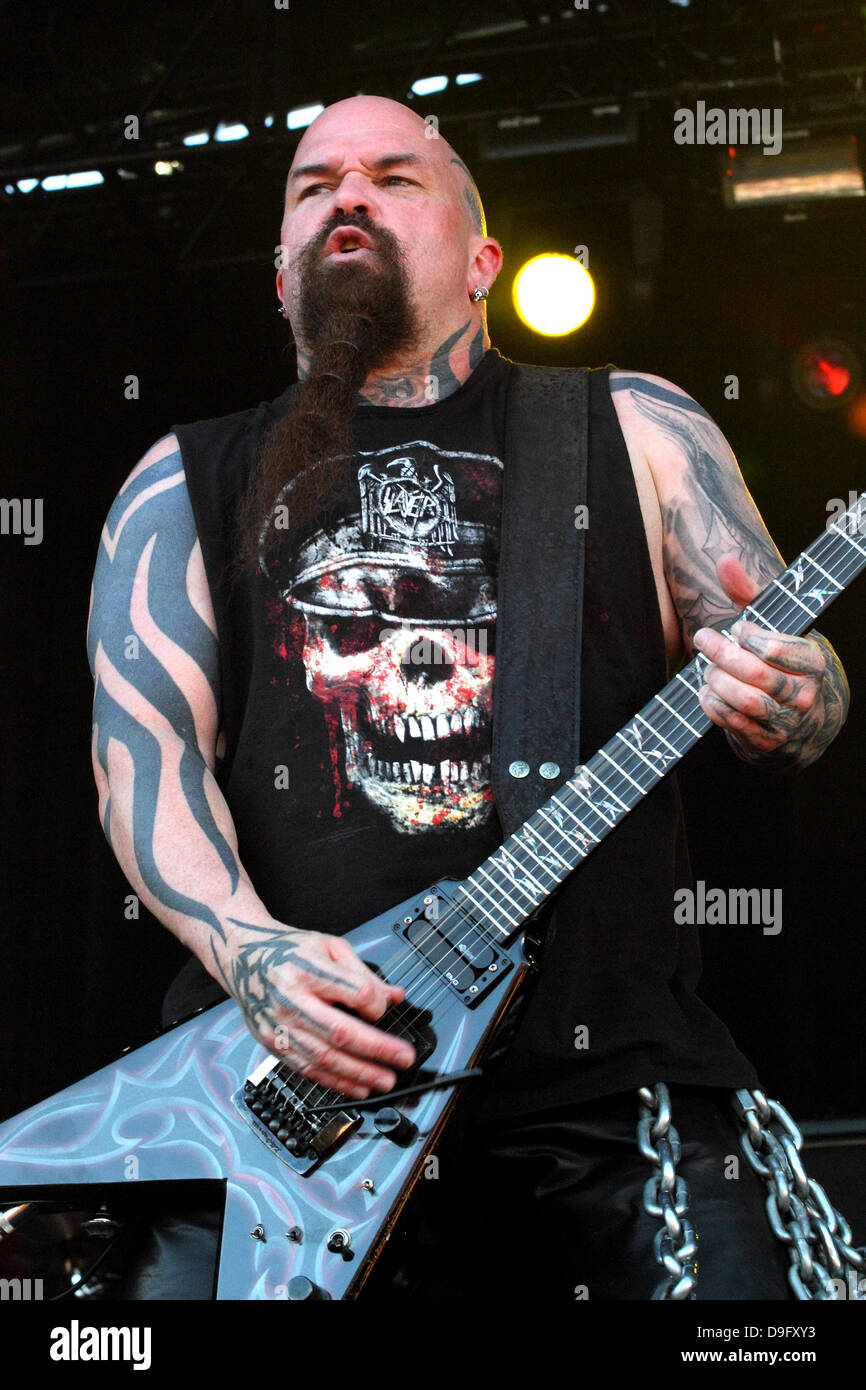 Kerry King von Slayer der 2011 Soundwave Festival in Bonython Park Adelaide, Australien - 06.03.11 Stockfoto