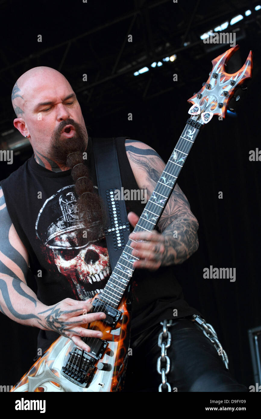 Kerry King von Slayer der 2011 Soundwave Festival in Bonython Park Adelaide, Australien - 06.03.11 Stockfoto