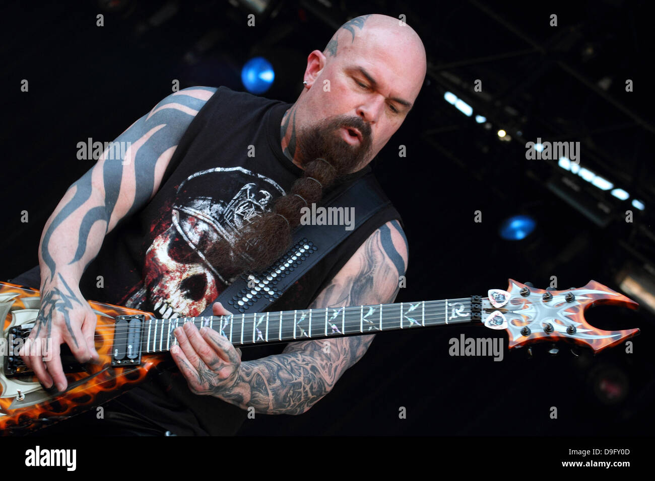 Kerry King von Slayer der 2011 Soundwave Festival in Bonython Park Adelaide, Australien - 06.03.11 Stockfoto