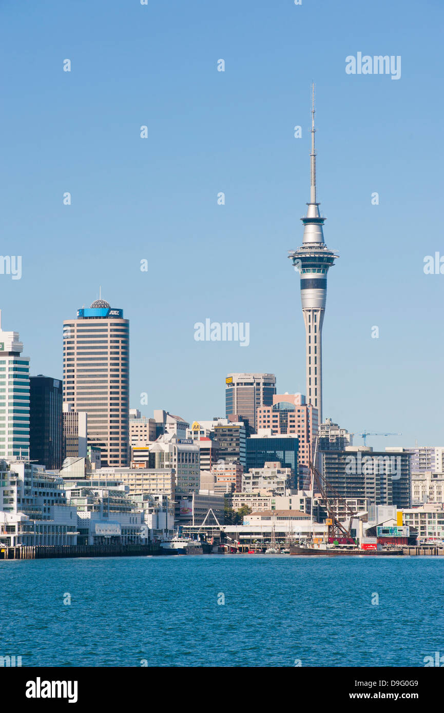 Skyline von Auckland, Nordinsel, Neuseeland Stockfoto