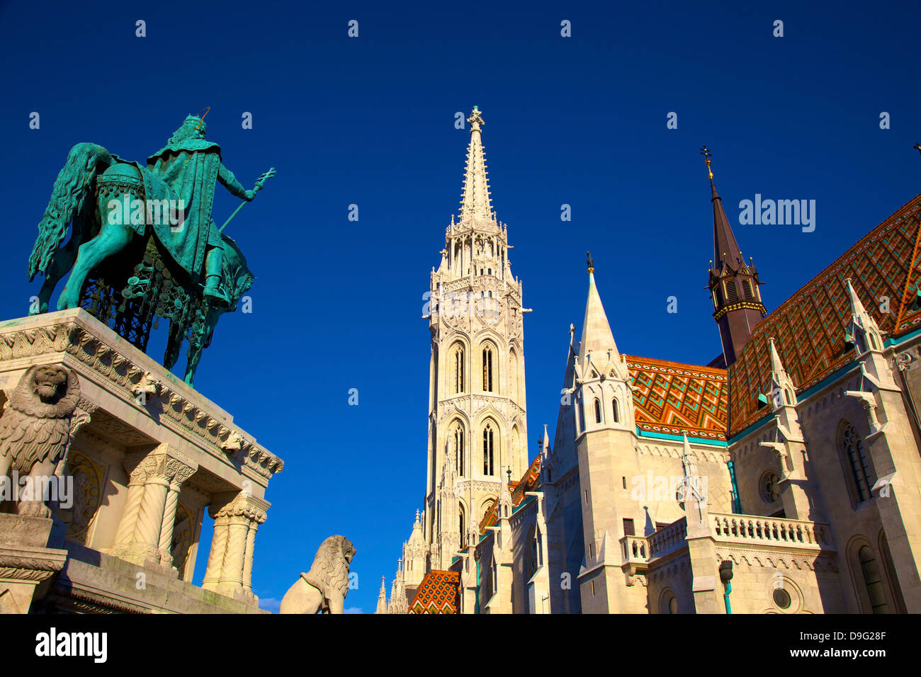 Matyas Kirche (Matthias) zur Fischerbastei, Budapest, Ungarn Stockfoto