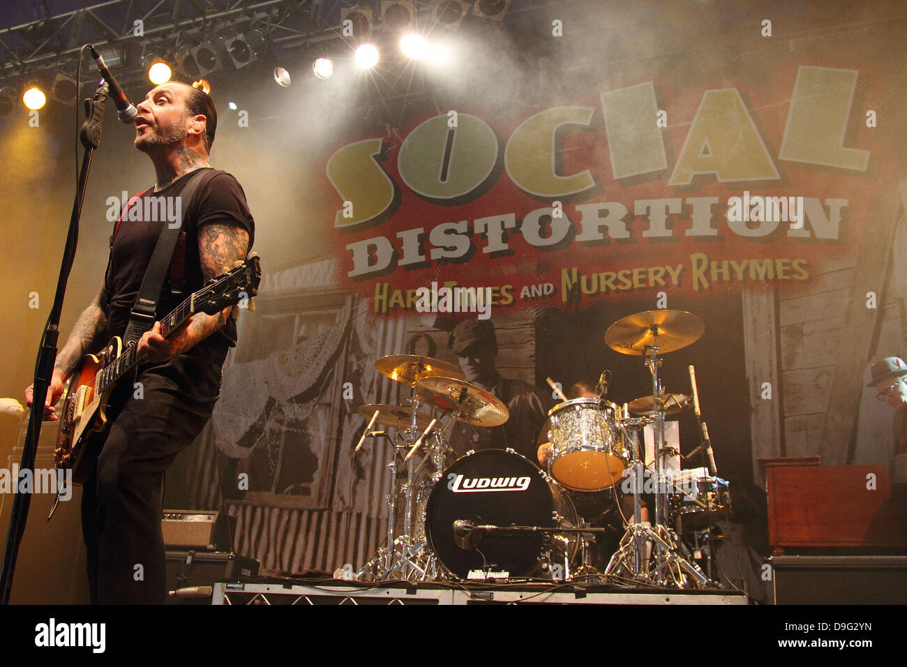 Social Distortion der 2011 Soundwave Festival in Bonython Park Adelaide, Australien - 05.03.11 Stockfoto