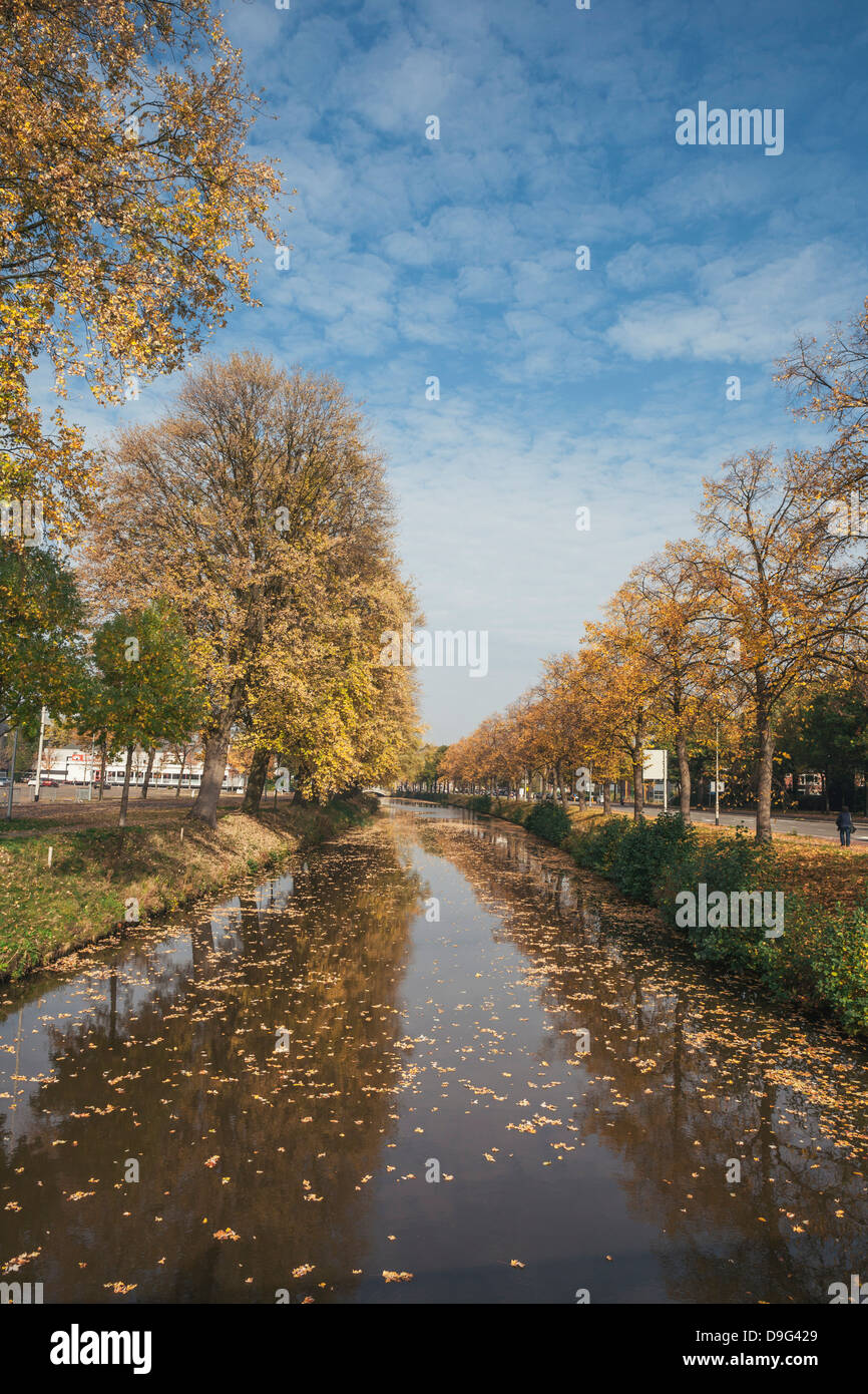 Die Singel (Kanal), umgibt die Stadt Breda, Nordbrabant, Niederlande (Holland) Stockfoto