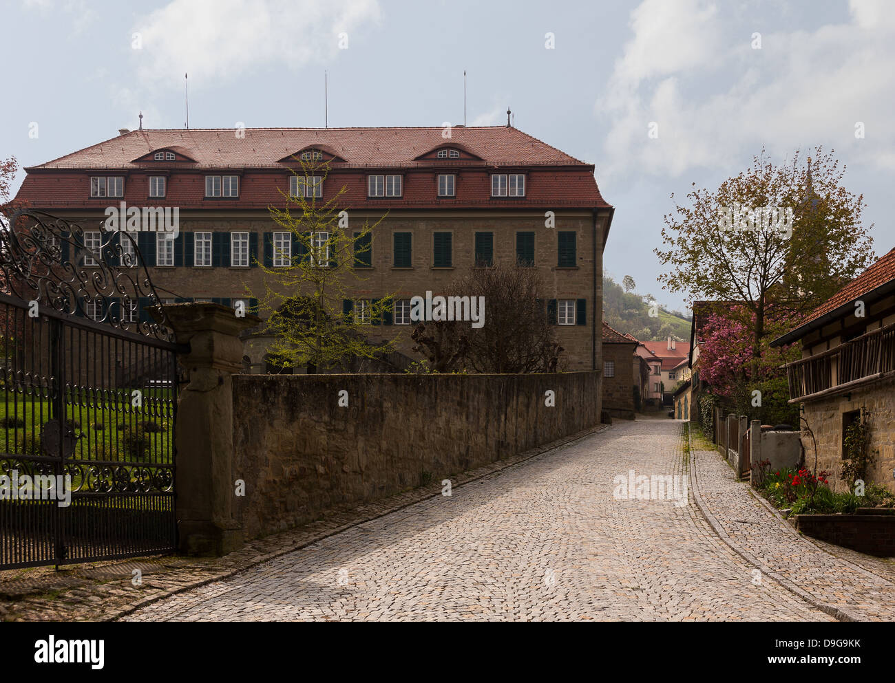 Bayerischen Dorf Ortschaft Castell in Bayern Stockfoto