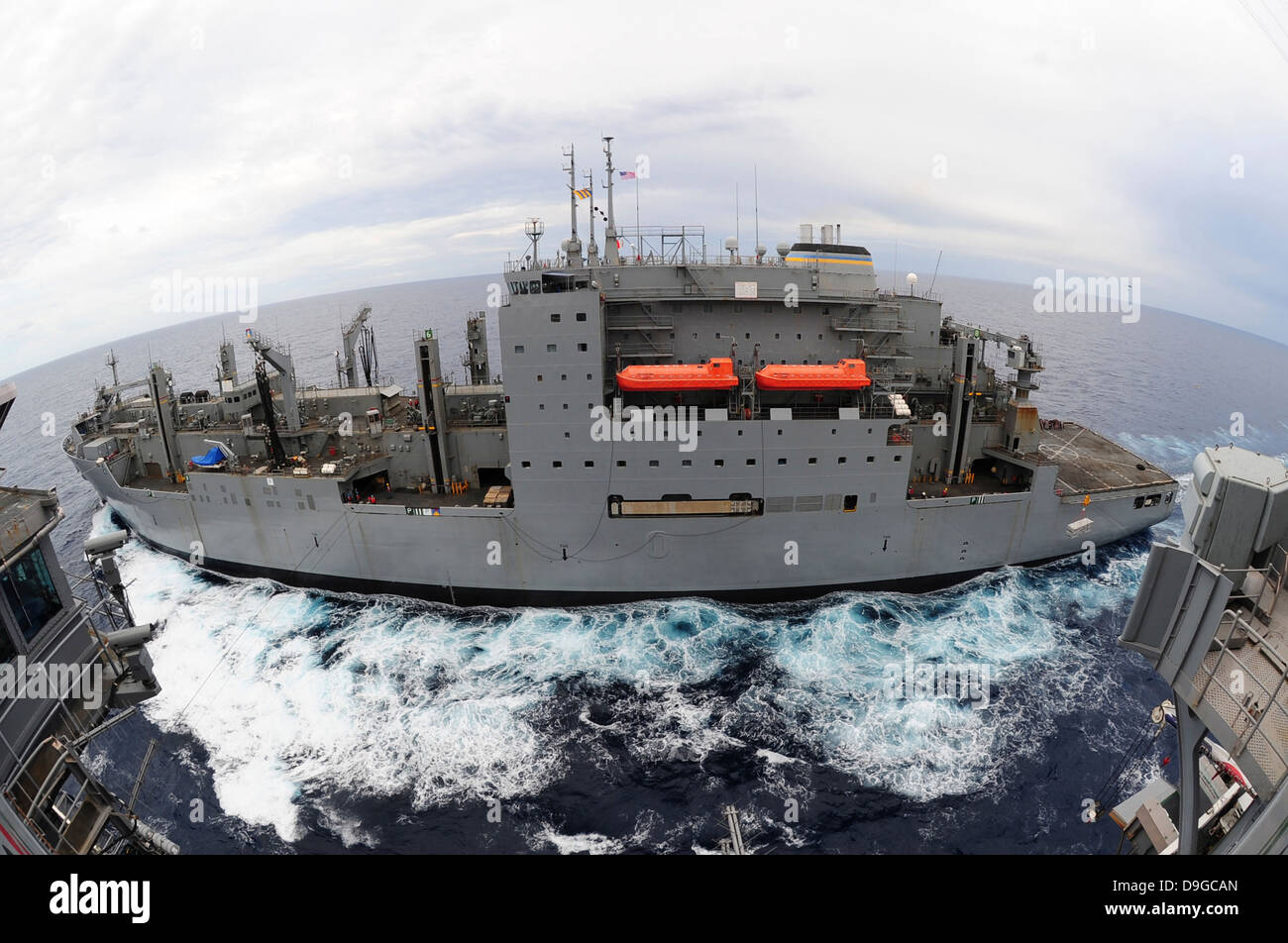 Trockenfracht und Munition Schiff USNS Sacagawea. Stockfoto