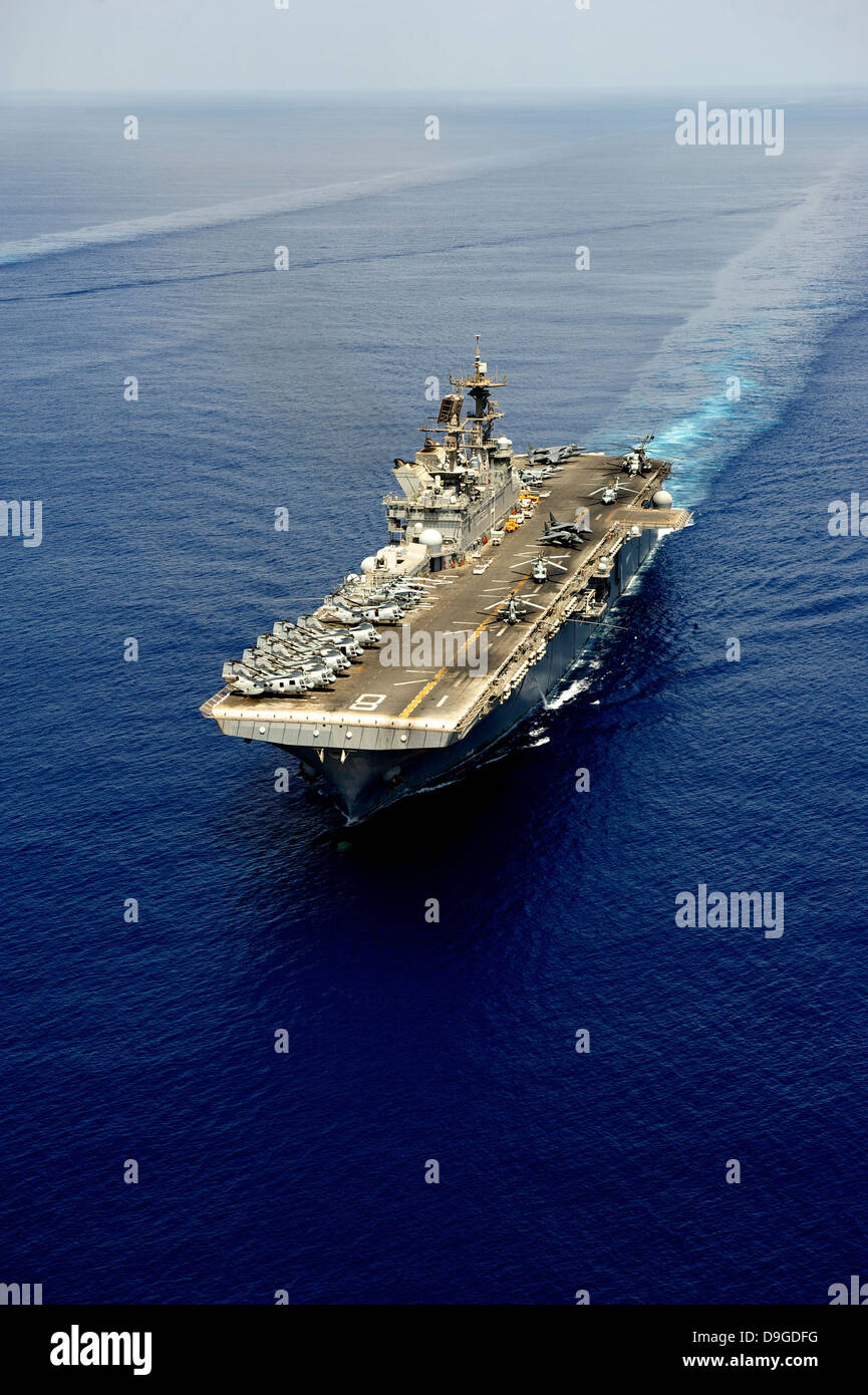 Amphibischer Angriff Schiff USS Makin Island. Stockfoto