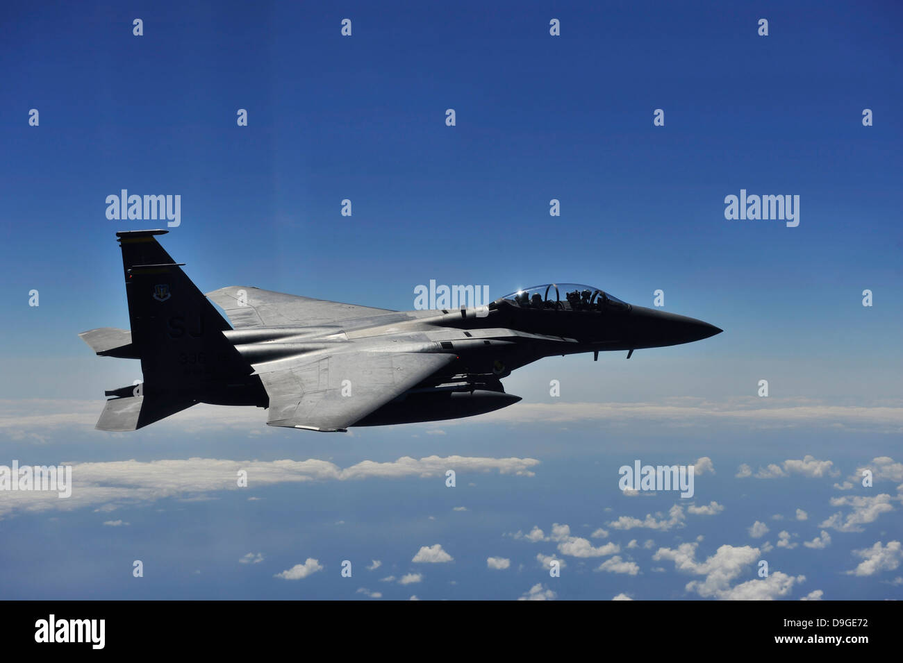 Ein US-Air Force F-15E Strike Eagle. Stockfoto